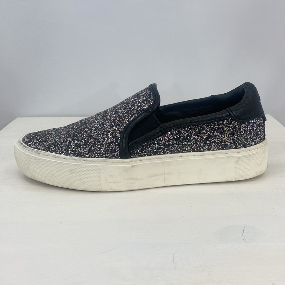 Ugg Black Glitter Jass Chunky Slip-On Shoe Sneaker - Picture 4 of 9